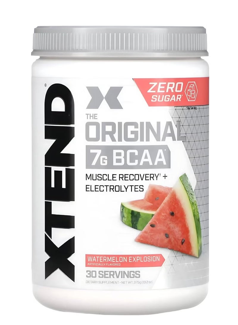 SCIVATION XTEND Original BCAA 7g Watermelon Explosion | Zero Sugar Intra-Workout Aminos with Electrolytes | 30 Servings - Image 1