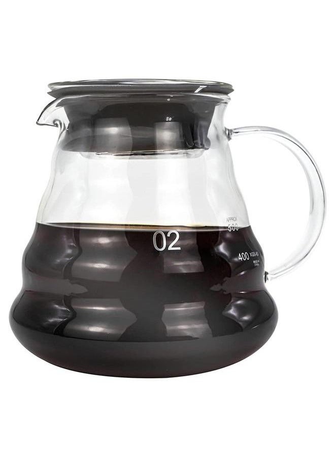 HOMESTAR V60 Coffee Server Maker Heat Resistant Glass Pot Pour Over Kettle Teapot Hand Drip 600ml  - Image 2