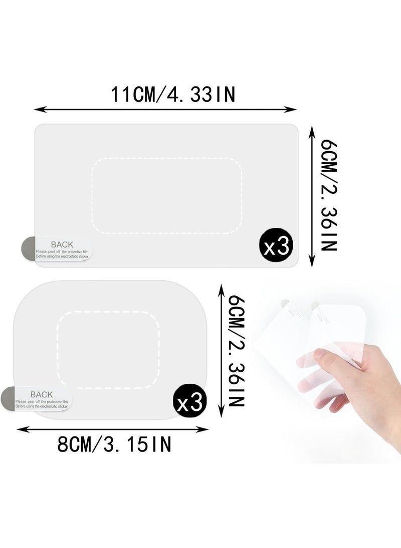 يوڠام ملصق زجاج امامي لكاميرا السيارة فيلم كهرباء ساكنة لكاميرا السيارة وسادة لاصقة مزدوجة الجوانب درع شفاف لكاميرا السيارة افلام لاصقة ساكنة للتركيب باستخدام قاعدة الشفط ملصق حماية للسيارة - Image 2