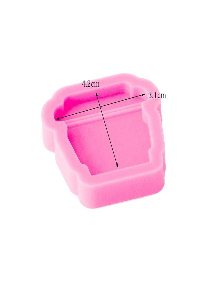 Angel Wings Shiny Glossy Coffee Cup Shape Silicone Mold Badge Reels Epoxy Craft Resin Mold Keychain Silicone Mould for DIY Handmade Jewelry Making Silicone Molds Polymer Clay Mold - Image 2
