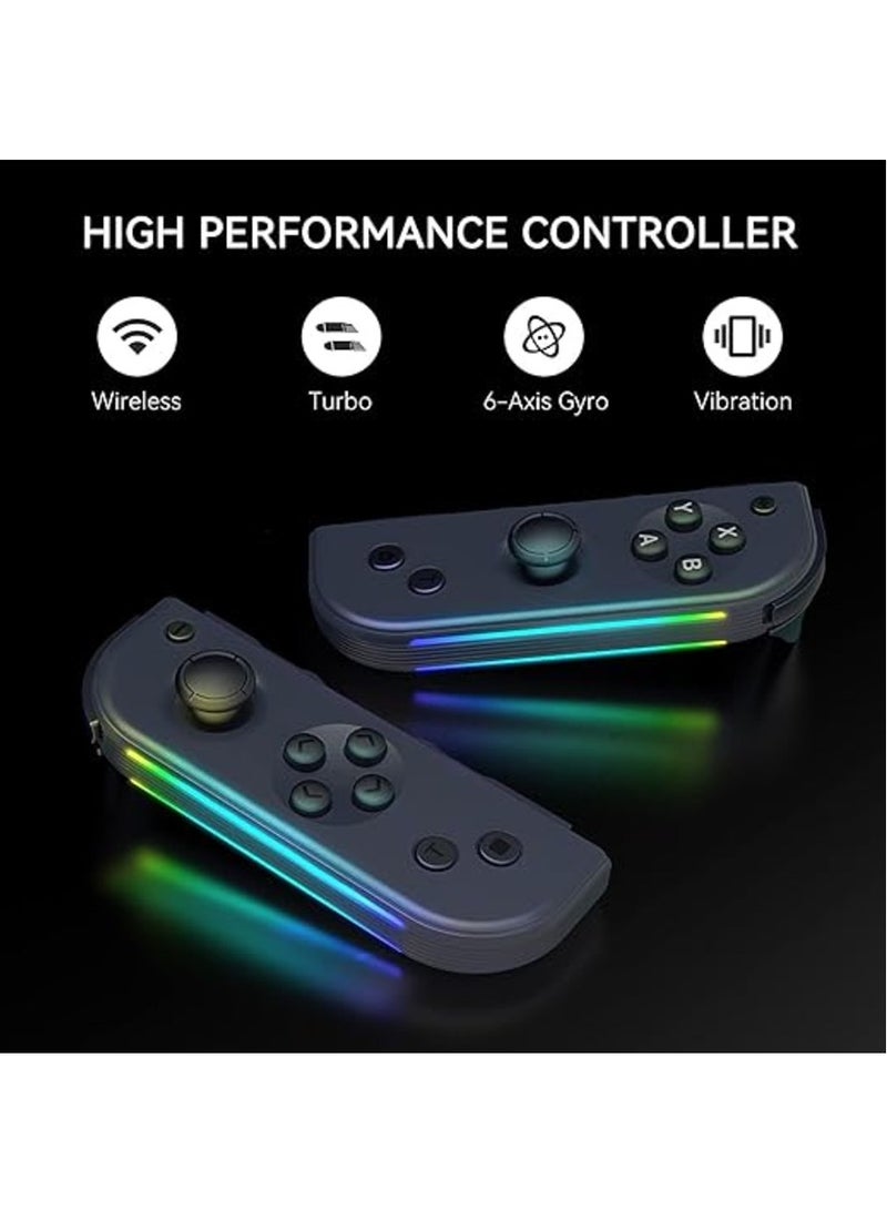 Joy Pad Switch Controller Lateral Luminescence Joy Cons L/R Compatible for Switch Nintend Joycon with Wake-up/Screenshot - Image 3