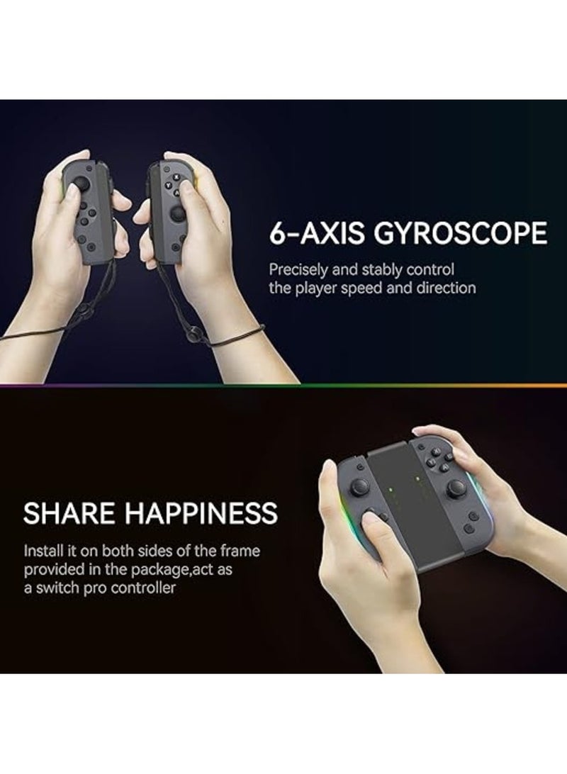 Joy Pad Switch Controller Lateral Luminescence Joy Cons L/R Compatible for Switch Nintend Joycon with Wake-up/Screenshot - Image 2