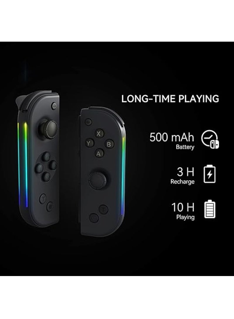 Joy Pad Switch Controller Lateral Luminescence Joy Cons L/R Compatible for Switch Nintend Joycon with Wake-up/Screenshot - Image 5