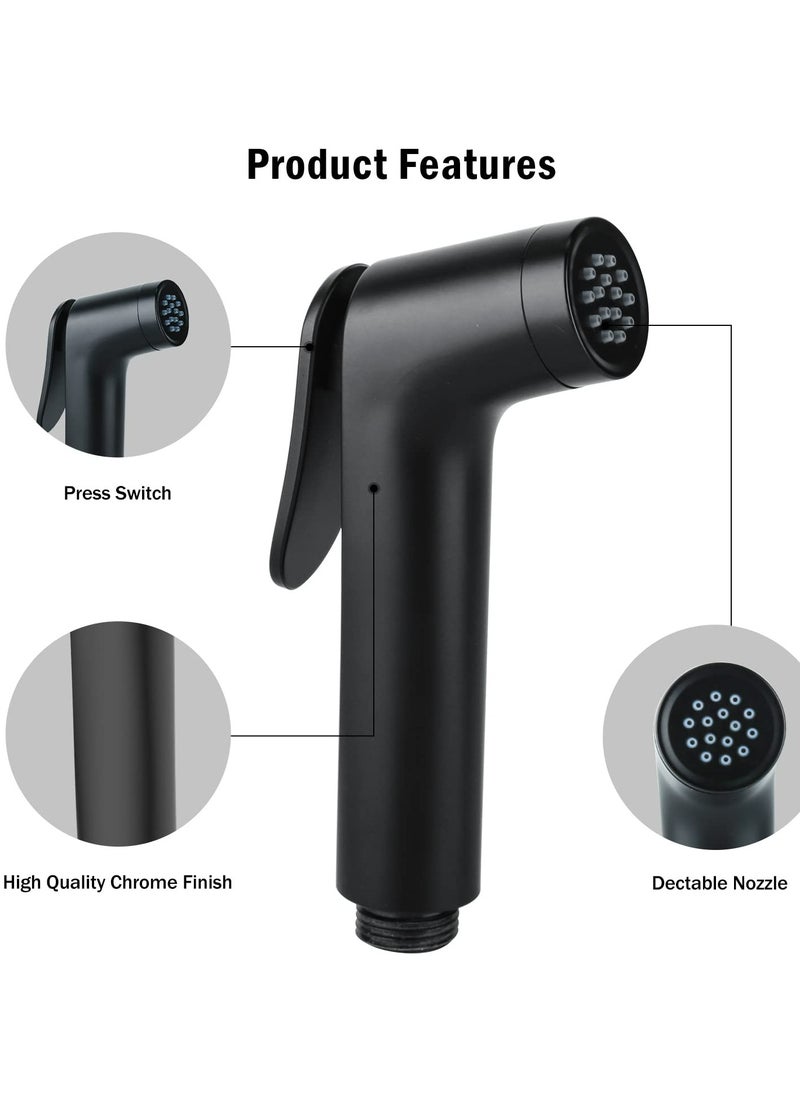 Jomoo - Bidet Shattaf Set, Adjustable Bidet Sprayer for Toilet with 47Inch Anti-Leaking Bidet Hose, Bidet Spray with Wall Base and Shattaf Hose Kit - Image 1