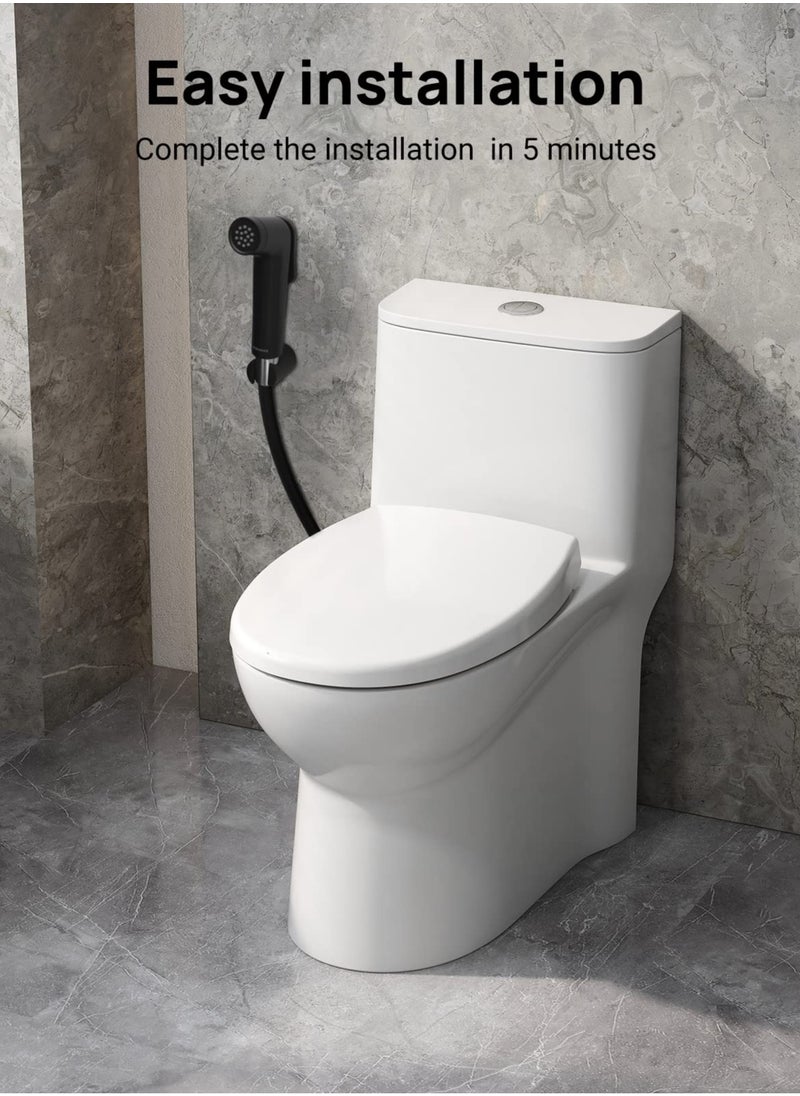 Jomoo - Bidet Shattaf Set, Adjustable Bidet Sprayer for Toilet with 47Inch Anti-Leaking Bidet Hose, Bidet Spray with Wall Base and Shattaf Hose Kit - Image 1