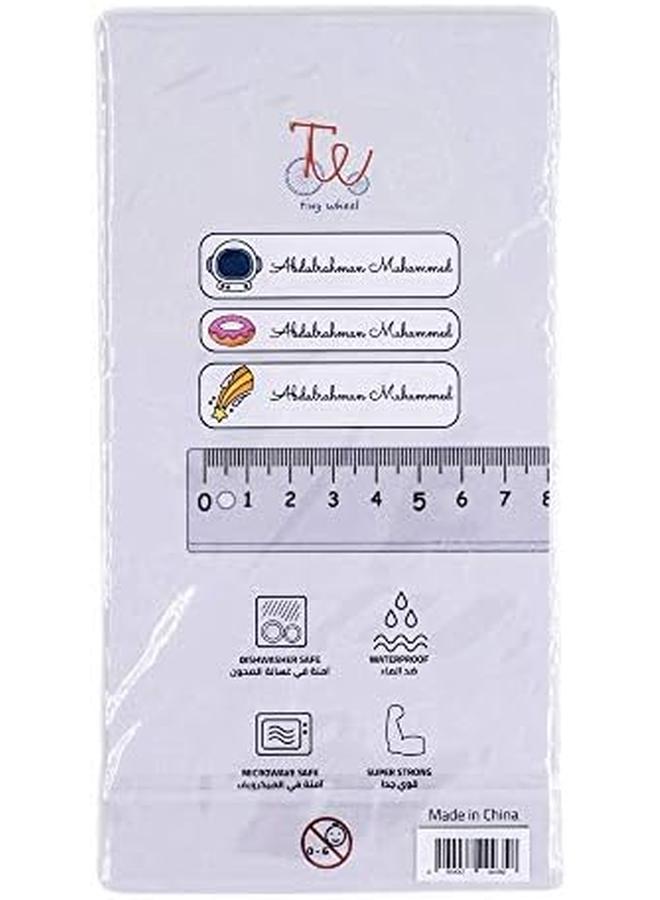 TINY WHEEL Self Laminating Stick On Name Label Boys Multicolor - Image 3