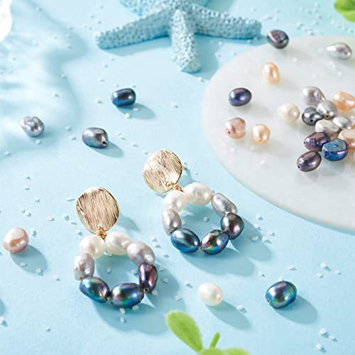 BB Beadthoven Beadthoven 100pcs Natural Freshwater Pearl Beads 4-6mm Mix Irregular Nuggets Pearl Beads Oval Rice Loose Pearls for DIY Bracelet Necklace Jewelry Making Beading Crafts Supplies Hole 0.5-0.7mm - Image 5