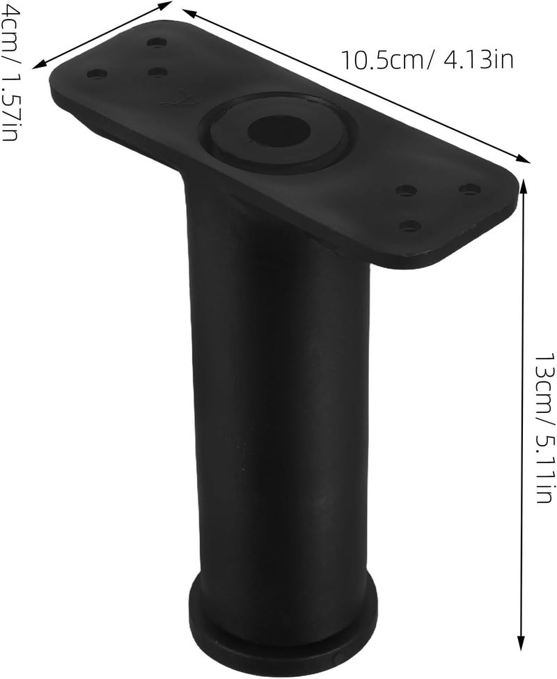 Adjustable Bed Support Legs 4pcs 13-22cm Heavy Duty Furniture Bed Frame Support Legs with Screws and Eva Pads for Sofa Dresser Repair - Image 2