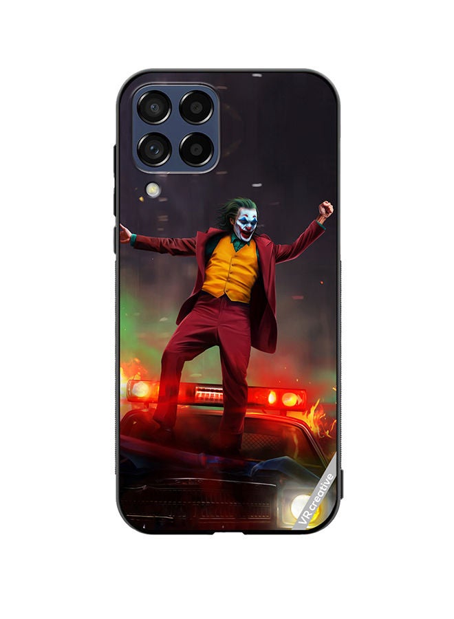 VR CREATIVE Protective Case Cover For Samsung Galaxy M53 Joker Over A Car With His Evil Laugh Design Multicolour - Image 1