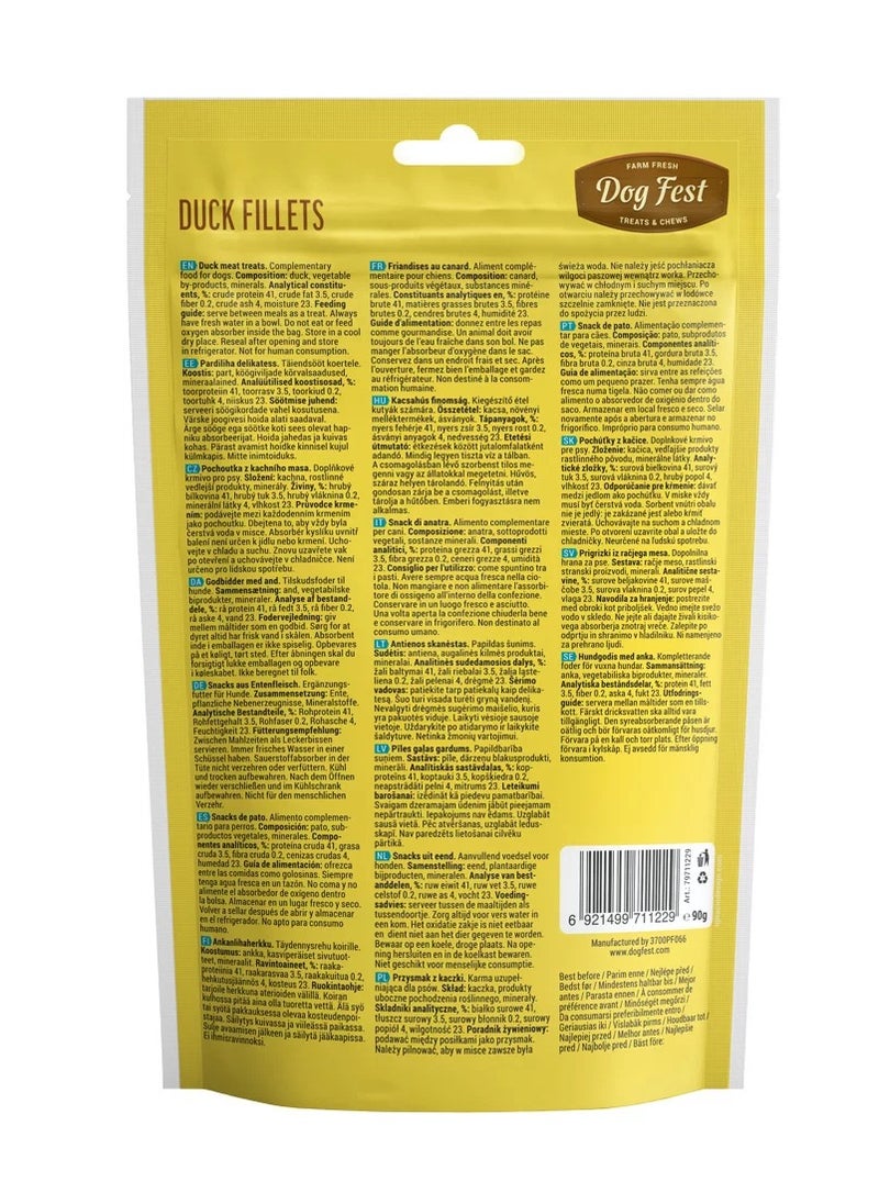 Dog Fest Duck Fillets For Adult Dogs - 90g  - Image 2