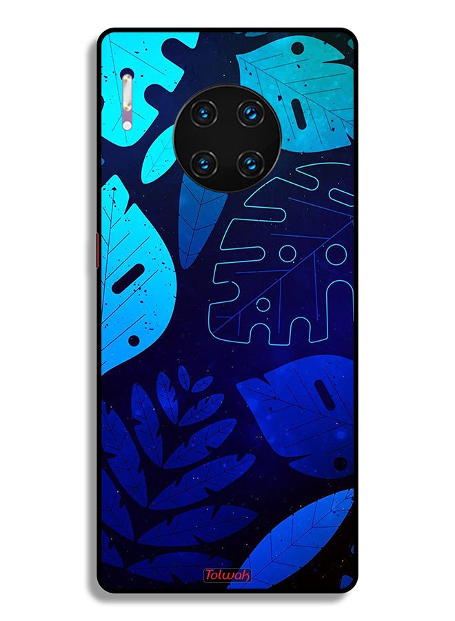 Tolwak Huawei Mate 30 Pro 4G Protective Case Cover Leaves Pattern  - Image 2