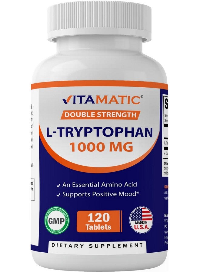 Vitamatic L-Tryptophan 1000mg 120 Tablets (120 Tablets (Pack of 1)) (1 Bottle) - Image 1