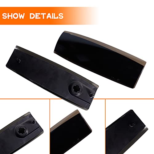 Tonsya Compatible With 1988 1989 1990 1991 1992 1993 GMC Suburban C1500 C2500 C3500 K1500 K2500 K3500 Side marker Lights housing Smoked Lens OEM Part Number 5975200, 5975199, GM2551141, GM2550141 - Image 2