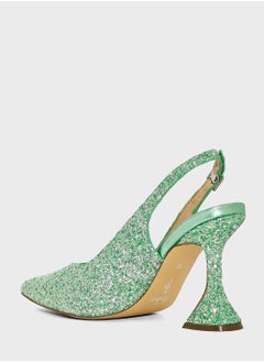 MENBUR Pointed Toe Mid Heel Sandals  - Image 3