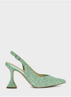 MENBUR Pointed Toe Mid Heel Sandals  - Image 1