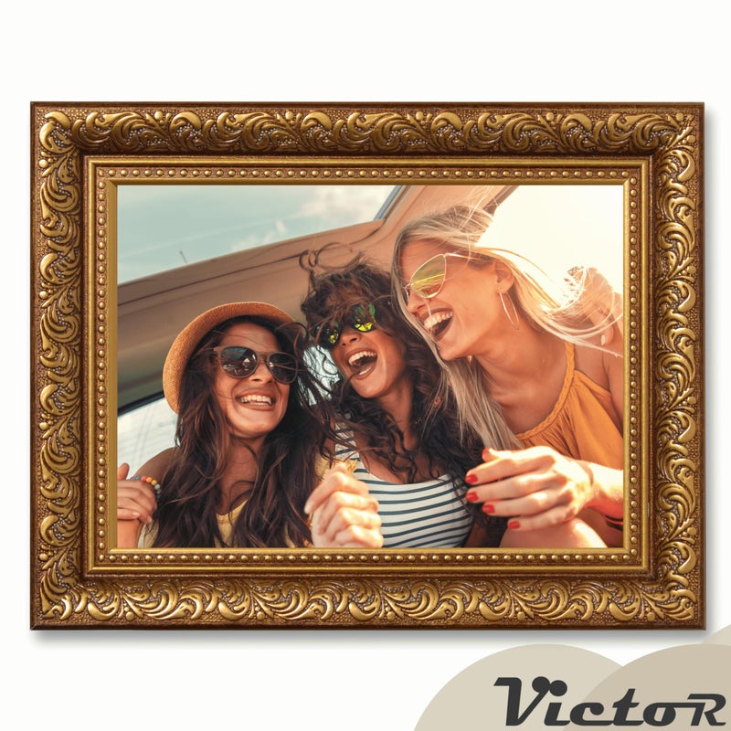 Victor VictoR 5x7 Picture Frame Rubens Brown Gold - Picture Frames 5x7 - with Shutterproof Acrylic Glass - Antique Frames - Brown Frame 5 by 7  - Image 5