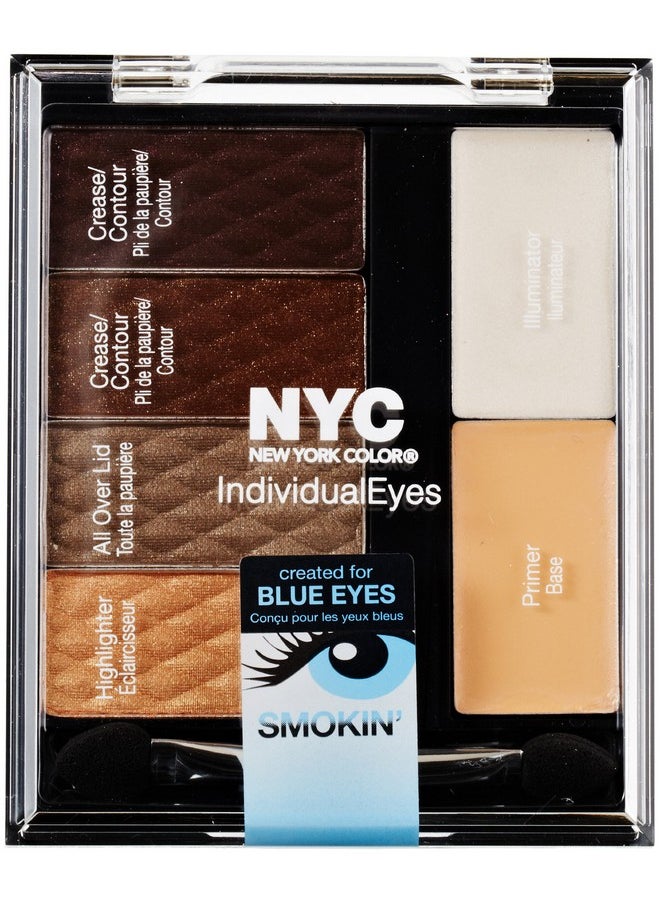 N.Y.C. New York Color Individualeyes Custom Compact, Smokey Blues, 1.08 Ounce  - Image 3