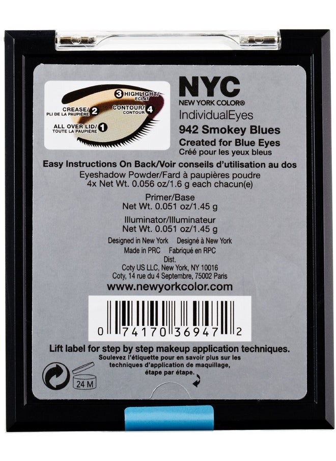 N.Y.C. New York Color Individualeyes Custom Compact, Smokey Blues, 1.08 Ounce  - Image 4
