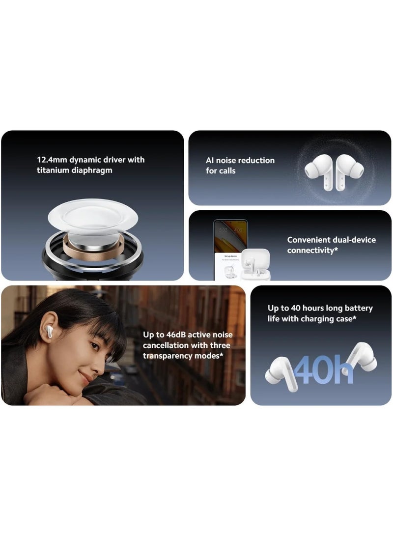 ريبنيو سماعات أذن Buds 5 TWS عالية الأداء مع اتصال مزدوج للأجهزة، وتقليل الضوضاء المتقدم، ومقاومة الماء IPX5، وبطارية طويلة الأمد للموسيقى والمكالمات والألعاب أثناء التنقل - Image 5