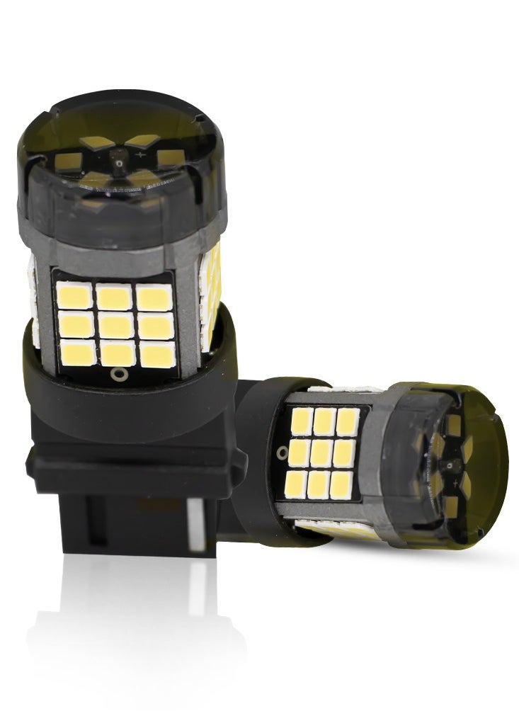 Toby's Toby's Super Bright Power T20 3156 42SMD LED Bulbs with 2835 Chip replacement for Back Up Reverse Brake Lights (White)  - Image 1