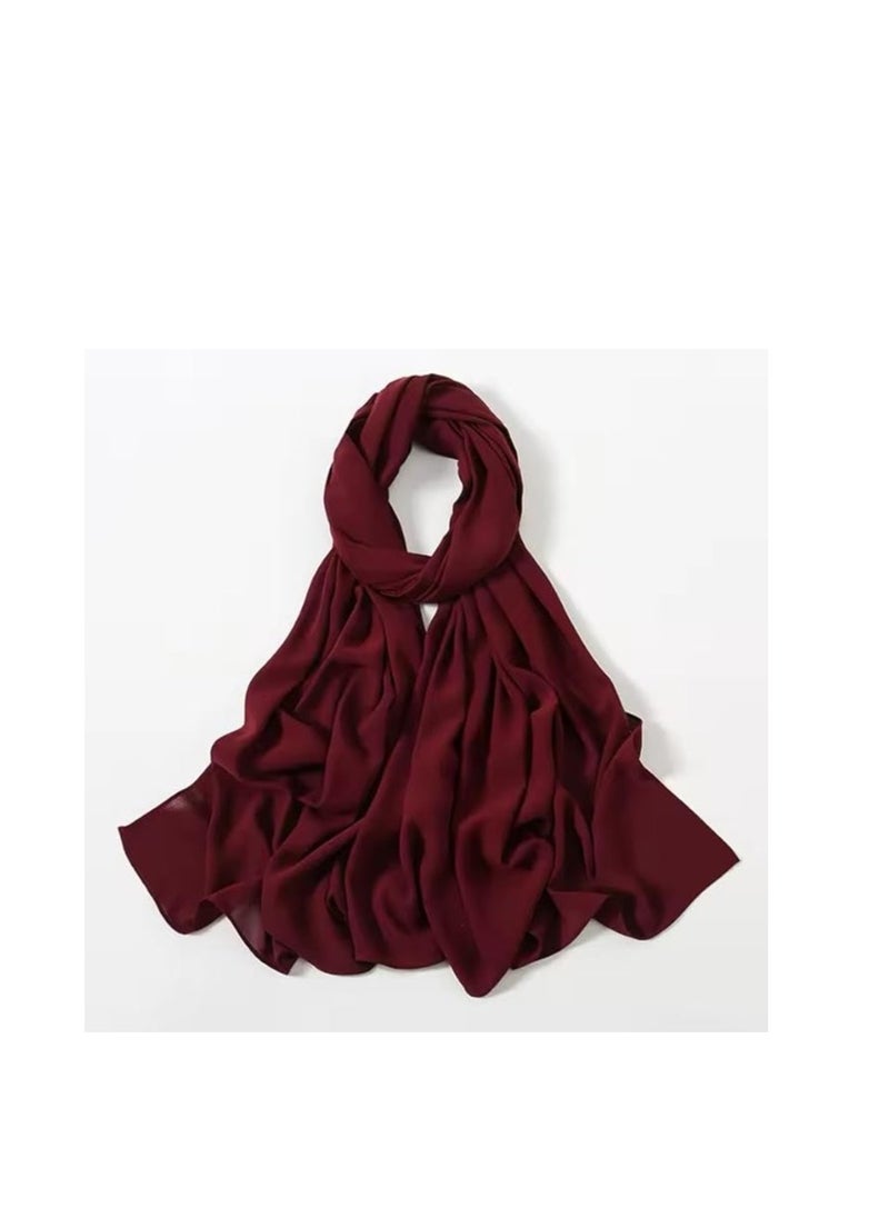 ماركة غير محددة - طرحه كريب شيفون أنيقة ومريحة مثالية للاستخدام اليومي أو المناسبات الخاصة - Image 1