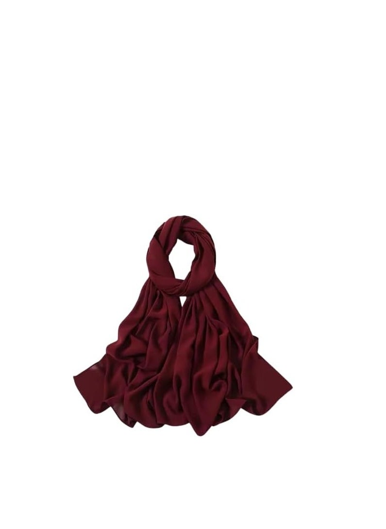 ماركة غير محددة - طرحه كريب شيفون أنيقة ومريحة مثالية للاستخدام اليومي أو المناسبات الخاصة - Image 1