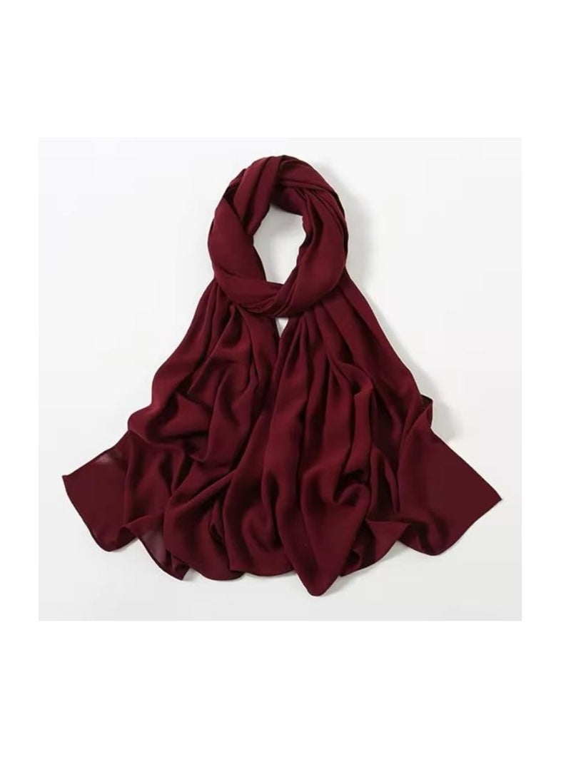 ماركة غير محددة - طرحه كريب شيفون أنيقة ومريحة مثالية للاستخدام اليومي أو المناسبات الخاصة - Image 1