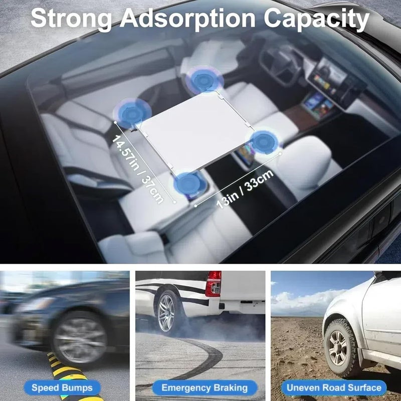 Satellite Suction Cup Mount, ABS Stable Support for Car Window Sunroofs with Detachable Cup, for RVs Boats Trucks - Image 2