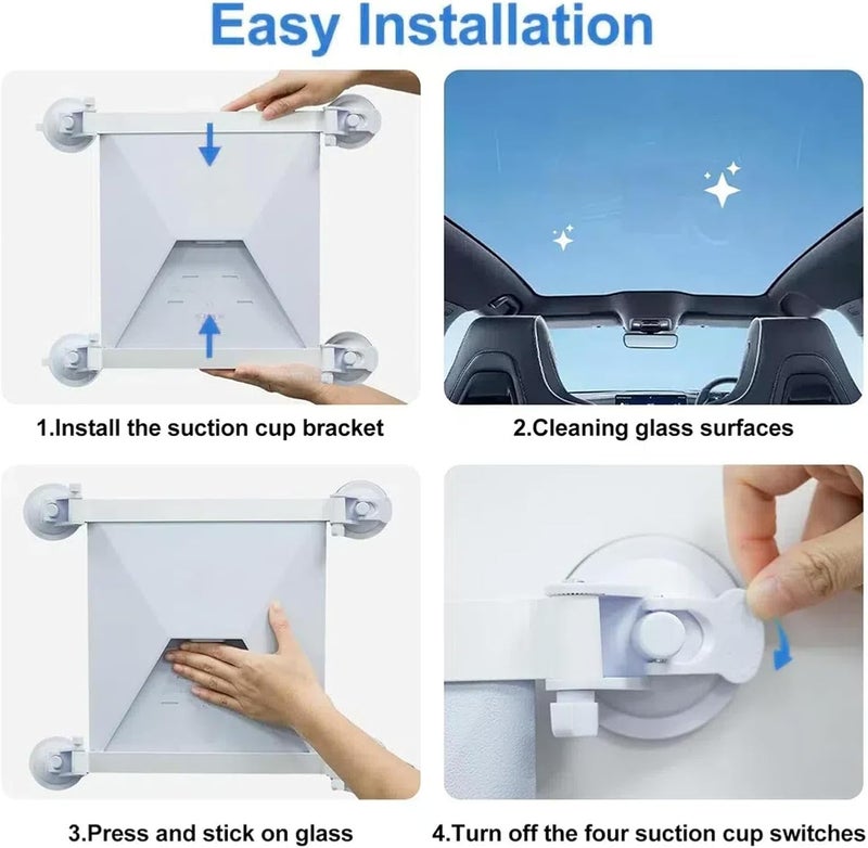 Satellite Suction Cup Mount, ABS Stable Support for Car Window Sunroofs with Detachable Cup, for RVs Boats Trucks - Image 3