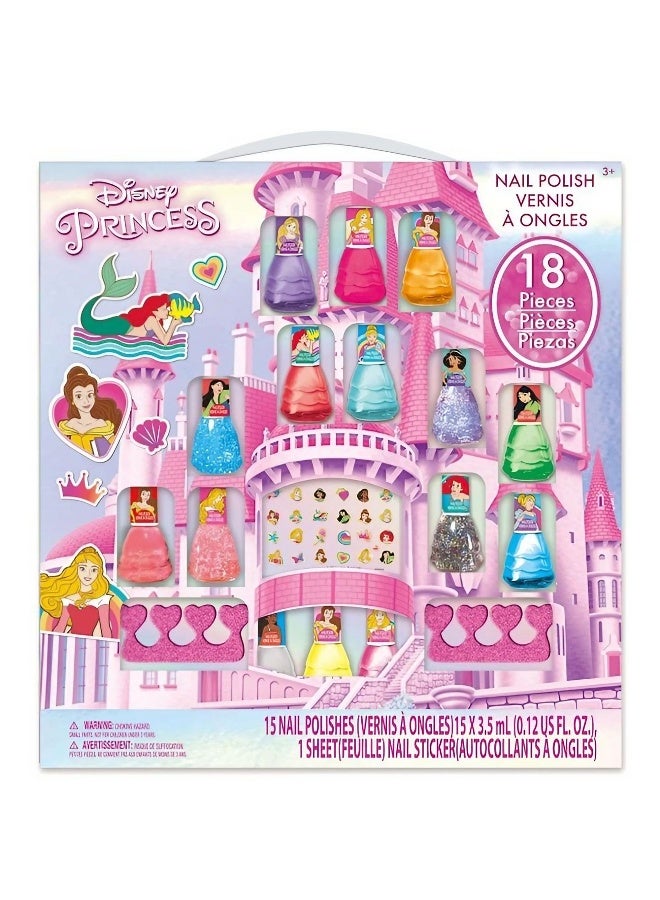 TOWNLEY GIRL Disney Princess Nail Polish Set (3.5 Ml Each, Pack Of 15) - Image 1