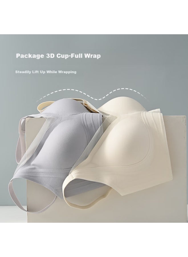 Fentengcare 7a Antibacterial Liquid Foundation Women's Summer Thin Breathable Wire-free Bra Small Chest Enhancing Bra Invisible Yr - Image 2