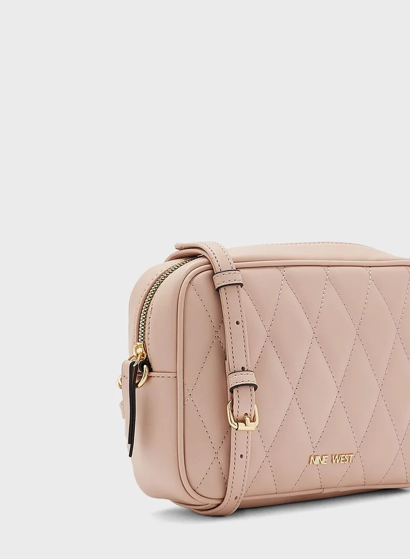 NINE WEST Chain Detailed Zip Over Crossbody