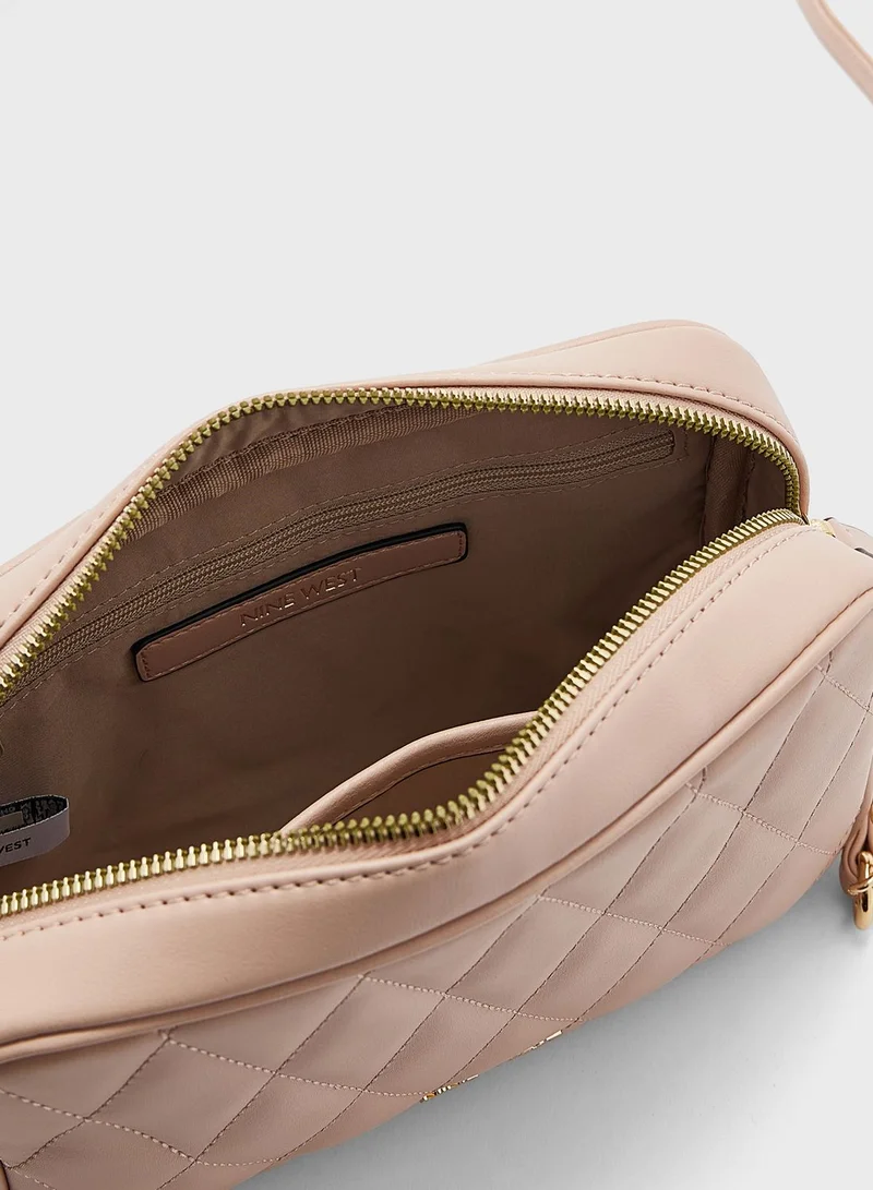 NINE WEST Chain Detailed Zip Over Crossbody