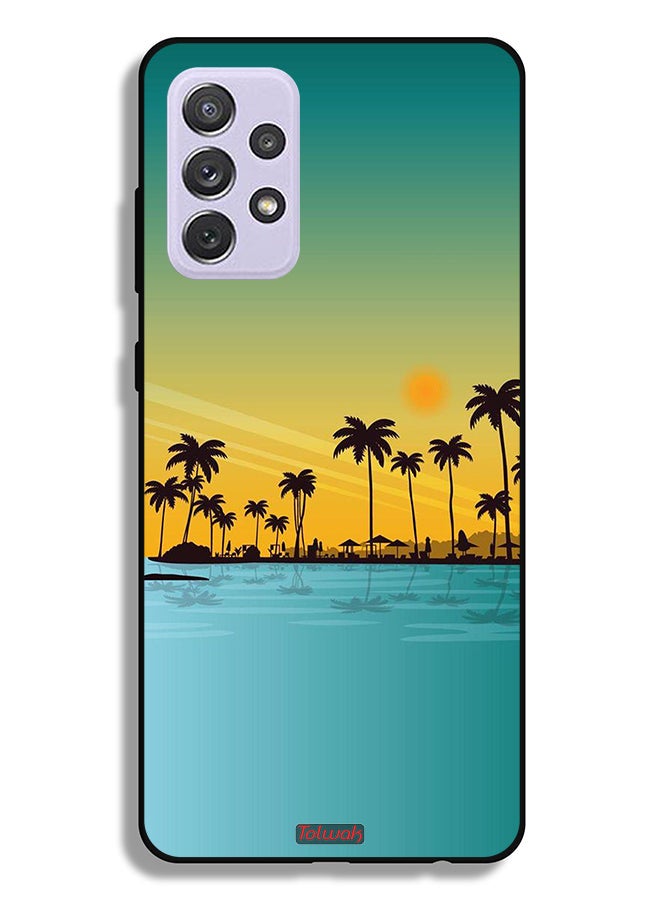 Tolwak Samsung Galaxy A72 5G Protective Case Cover Scenery Abstract Art - Image 1