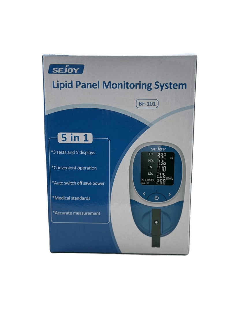 SEJOY Smart kits  At Home Lipid Panel Monitoring System   5 in 1 + Hemoglobin Test - Image 3