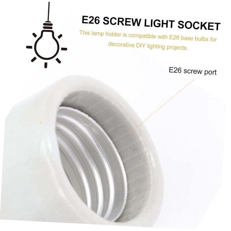 4Pcs Screw Lamp Sockets Light Holder for Ceiling Table Lamps Easy Installation for DIY Lighting Projects - Image 4