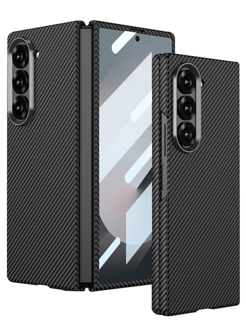 عام غطاء سامسونج جالكسي زد فولد 6 - واقي شاشة من ألياف الكربون الفاخرة، تصميم أنيق مقاوم للخدوش - Image 1