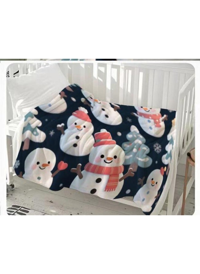 general Baby and children's cartoon flannel thin blanket (warm and comfortable, suitable for sleep, game use) 70cm*100cm - Image 2