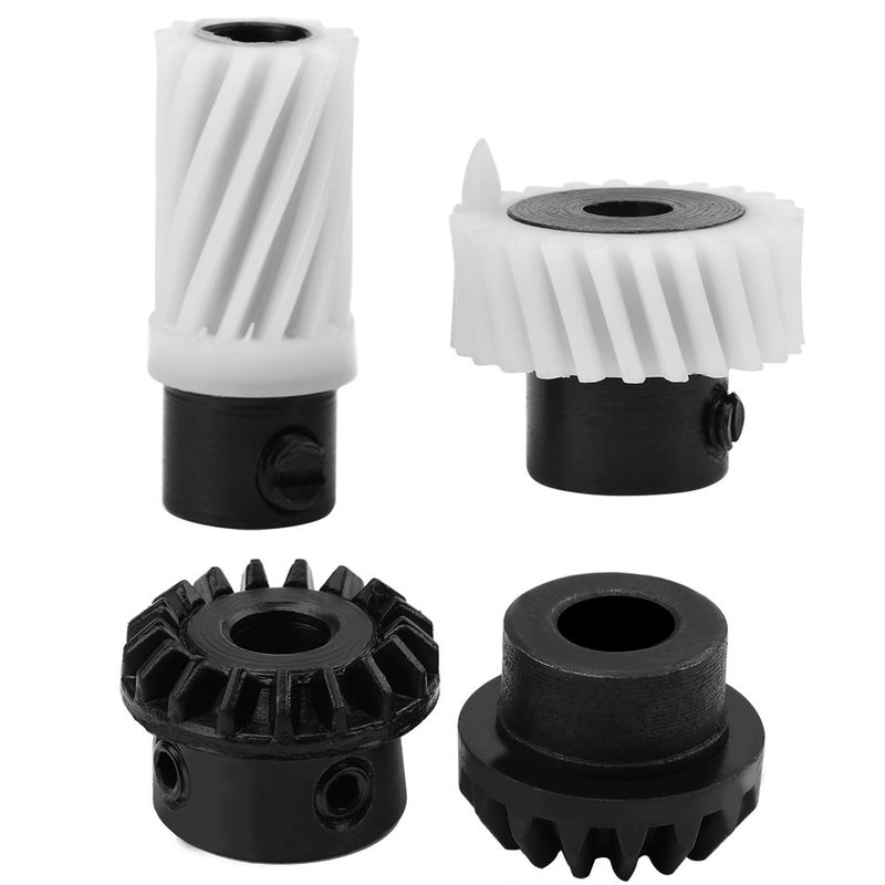 Walfront 4 Pcs Plastic Drive Gear Shaft Set Sewing Machine Gear Kit