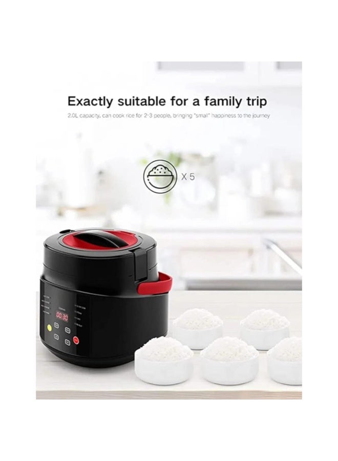 Tradeo 2L Car Rice Cooker 180W, Portable Travel Multi-Cooker Food Warmer - Image 4