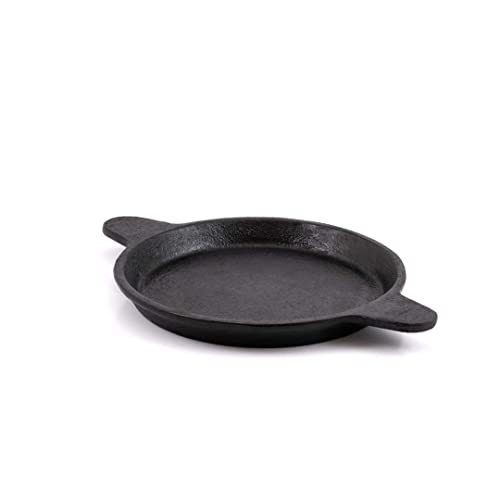 GONATURS Cast Iron Cookware-Tawa for Dosa/Fish Fry/Chapati/Roti/Naan. Dosa Tawa, Dosa Kallu, Dosa Chatti, Iron Tawa. Healthy Cast Iron tawa-Gas and Induction Compatible.(Black) 8Inch - Image 1