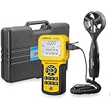 BTMETER BT-846A Pro HVAC Anemometer Measures Wind Speed Wind Flow Wind Temperature CFM Air Flow Velocity Meter with - Image 1