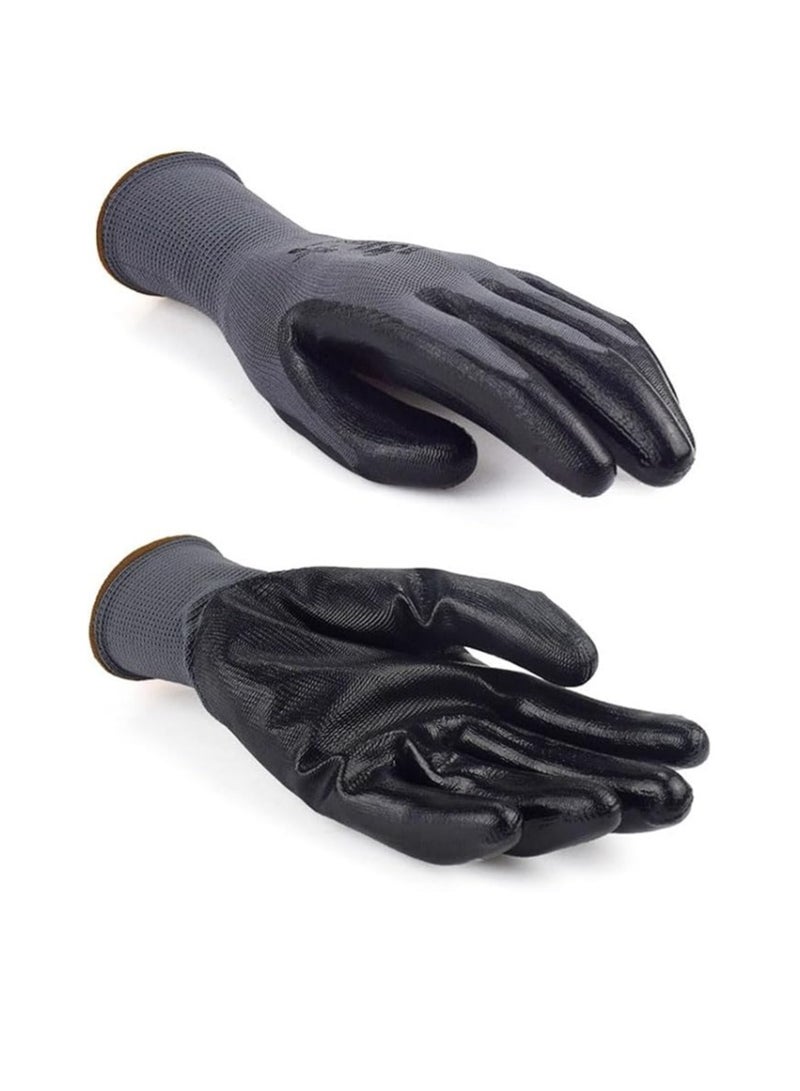 3 Pairs Safety Work Gloves Oven Gloves Industrial Hand Gloves with Grip