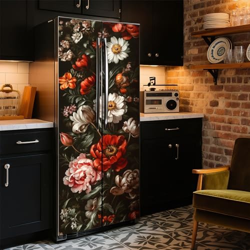 BVBOX SelfAdhesive Vinyl Refrigerator Stickers Peel and Stick Removable Wallpaper for Doors Walls Furniture WrinkleResistant Waterproof No Residue Easy DIY Home Decor Type6 323x787 - Image 3