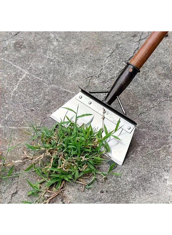 Multifunctional Manual Cleaning Shovel 11 02inch Metal Weed Scraper For Garden Farm Outdoor Use - Image 1