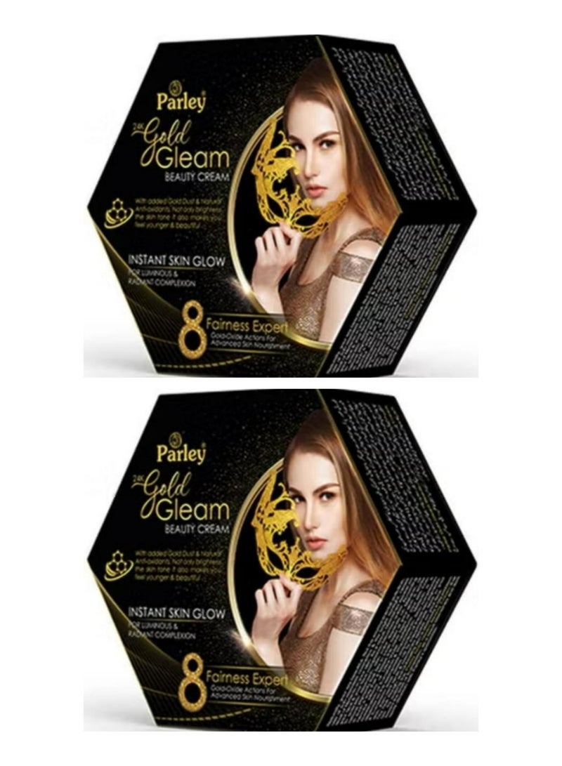 Parley 24k Gold Gleam Beauty Cream Jar 2 Pcs 2*50 g - Image 2