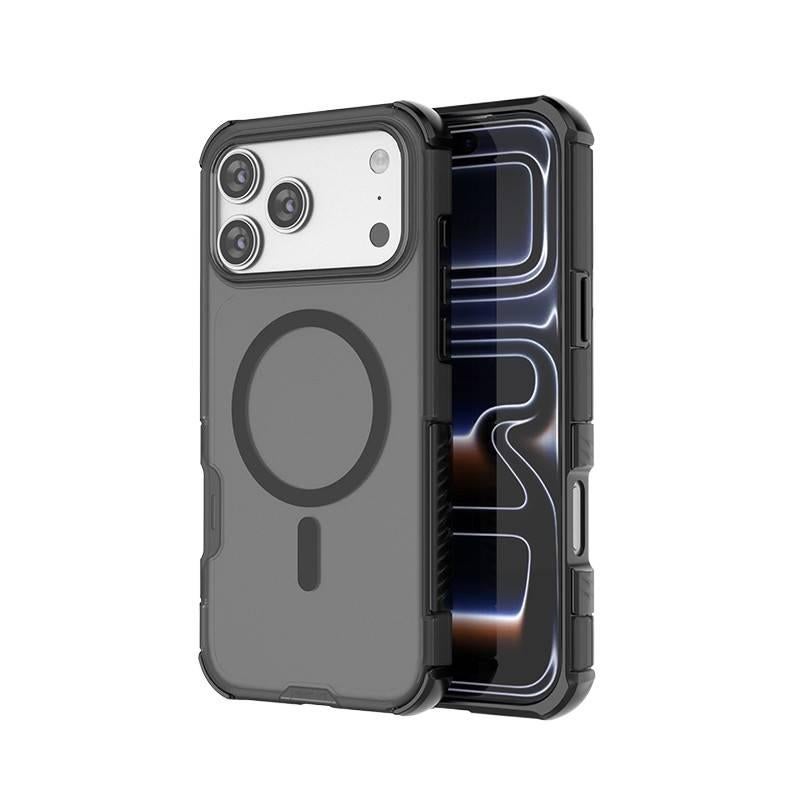 MagSafe iPhone 15 Drop Protection TPU + PC Case for 15 Plus 15 Pro 15 Pro Max and Skin Feel in Black for On The Go Carry - Image 1