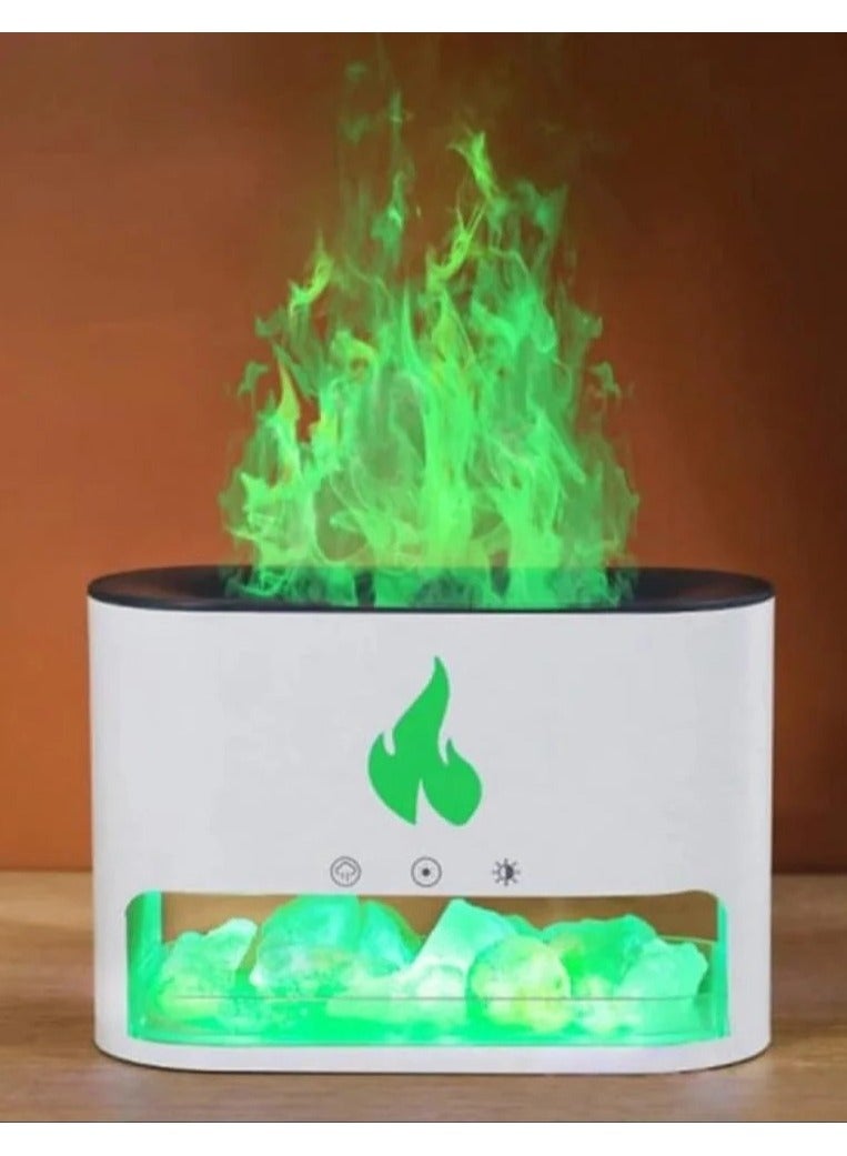 Denx "Aromatic Himalayan Salt Stone Flame Effect Diffuser for Distinctive Lighting by DENX, 3.5W Power - DX2510"  - Image 3