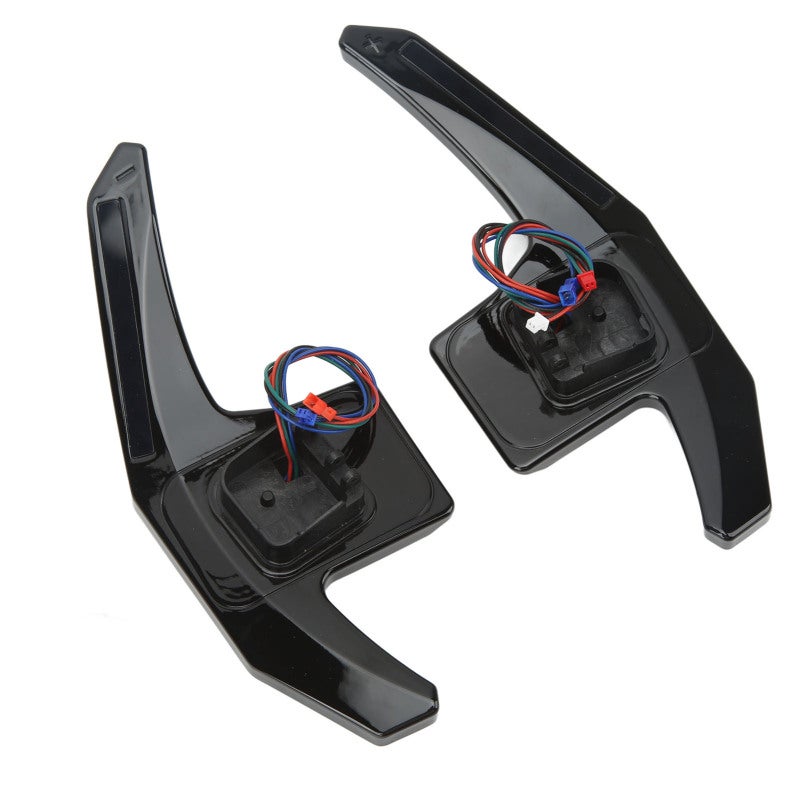 LED Paddle Shifter: Black 9 LED Flash Reminder - Adjustable Design APP Controller for A3 S3 RS3 8V Pre‑facelift 2014‑2016, A4 S4 RS4 B8.5 Facelift 2013‑2016, A5 S5 RS5 B8.5 Facelift 2013‑2016 Car Repl - Image 1