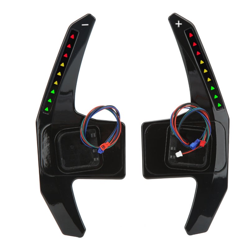 LED Paddle Shifter: Black 9 LED Flash Reminder - Adjustable Design APP Controller for A3 S3 RS3 8V Pre‑facelift 2014‑2016, A4 S4 RS4 B8.5 Facelift 2013‑2016, A5 S5 RS5 B8.5 Facelift 2013‑2016 Car Repl - Image 3